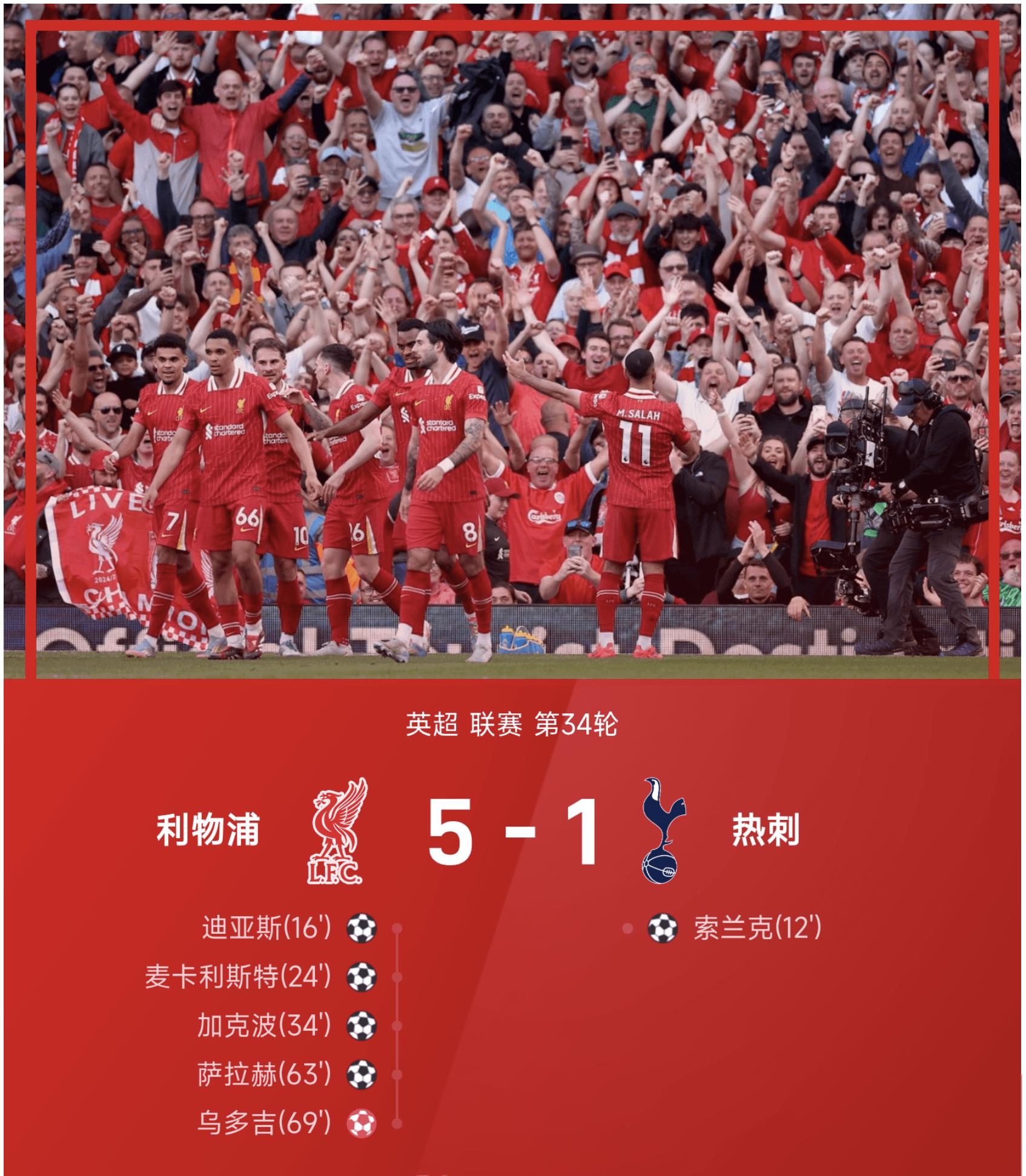 利物浦队幸运连胜，保持不败记录